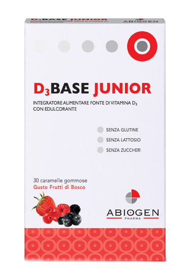 D3 base junior 30 caramelle gommose frutti di bosco - Farmacia di Regoledo Srl