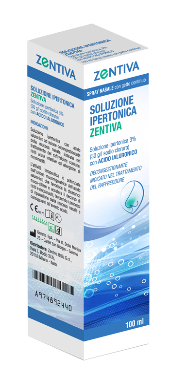 SOLUZIONE IPERTONICA ZENTIVA SPRAY NASALE 100 ML - Farmacia di Regoledo Srl