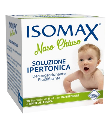 SOLUZIONE IPERTONICA ISOMAX NASO CHIUSO 20 FLACONCINI DA 5 ML - Farmacia di Regoledo Srl