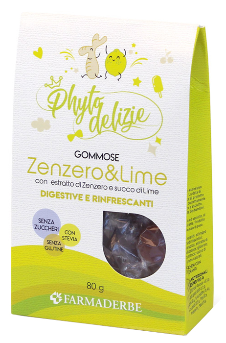 Phyto Delizie Gommose Zenzero Lime - 80 grammi - Farmacia di Regoledo Srl
