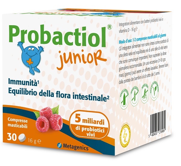 PROBACTIOL JUNIOR 30 COMPRESSE MASTICABILI NEW - Farmacia di Regoledo Srl