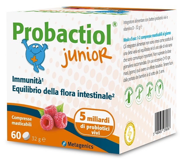 PROBACTIOL JUNIOR 60 COMPRESSE MASTICABILI NEW - Farmacia di Regoledo Srl