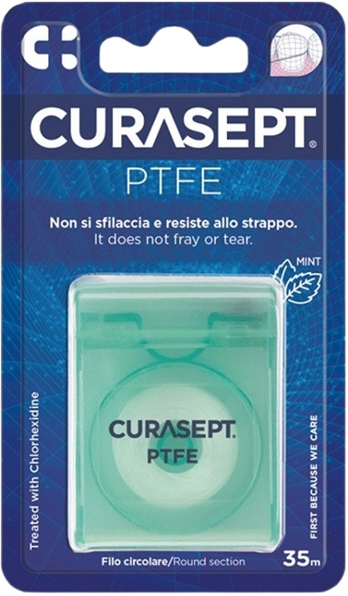 Curasept - Filo interdentale Floss PTFE tape con clorexidina - Farmacia di Regoledo Srl