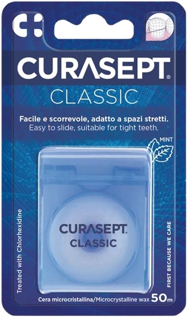 Curasept - Filo interdentale Floss cerato con clorexidina - Farmacia di Regoledo Srl