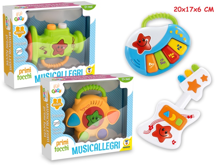 GOGO STRUMENTI MUSICALI LUCI E SUONI 4 MODELLI - Farmacia di Regoledo Srl