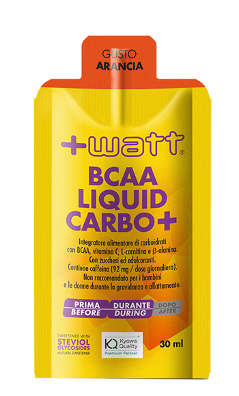 +Watt - BCAA Liquid Carbo+ gusto Arancia - Farmacia di Regoledo Srl
