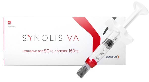 SYNOLIS V-A SOLUZIONE INIETTABILE VISCOELASTICA ISOTONICA IN SIRINGA PRERIEMPITA DI SODIO IALURONATO 80MG  E SORBITOLO 160MG CAPACITA' SIRINGA 4ML MONOSHOT 1 PEZZO - Farmacia di Regoledo Srl