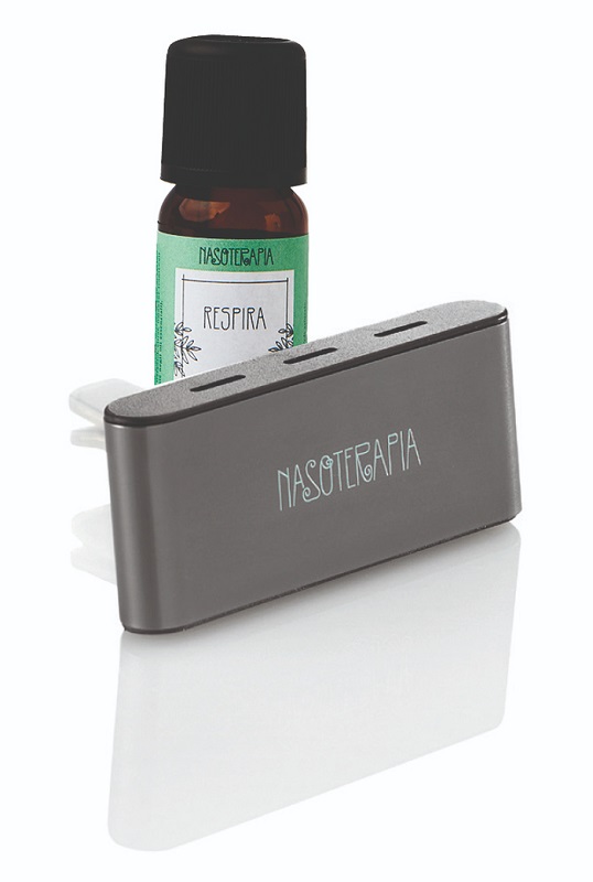 DIFFUSORE AUTO GRIGIO CON SINERGIA RESPIRA - Farmacia di Regoledo Srl