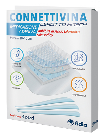 CEROTTO CONNETTIVINA HITECH 10 X 10 CM 4 PEZZI - Farmacia di Regoledo Srl