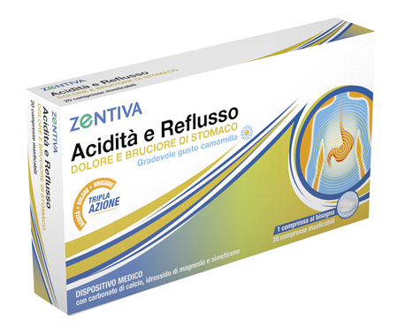 ZENTIVA ACIDITA' REFLUSSO 20 COMPRESSE MASTICABILI - Farmacia di Regoledo Srl