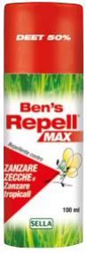 BEN'S REPELLENTE BIOCIDA 50% 100 ML - Farmacia di Regoledo Srl