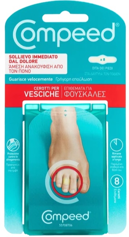 COMPEED CEROTTI PER VESCICHE DITA PIEDI 8 PEZZI CARTON - Farmacia di Regoledo Srl