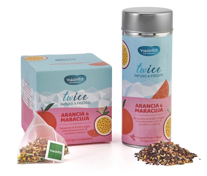 INFUSO TWICE ARANCIA E MARACUJA SFUSO 90 G - Farmacia di Regoledo Srl