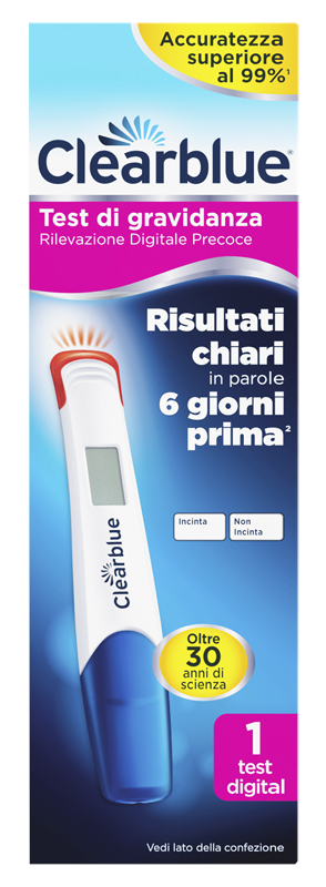 Clearblue - Test di gravidanza a rilevazione precoce digitale - 1 pezzo - Farmacia di Regoledo Srl