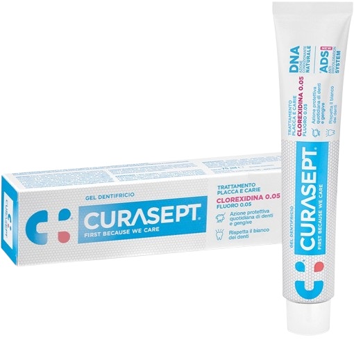 Curasept - Dentifricio 0,005 con clorexidina - 75ml - Farmacia di Regoledo Srl