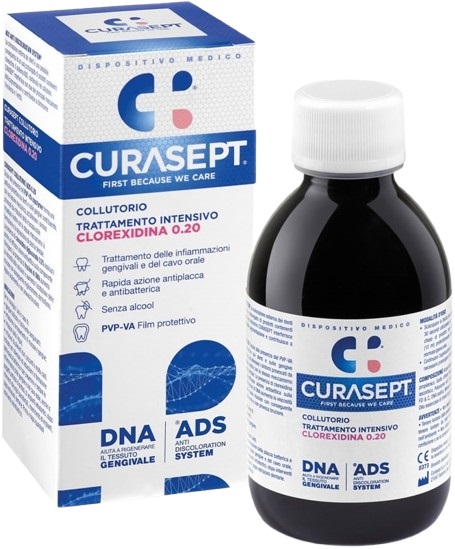 Curasept - Collutorio 0,20 Clorexidina - Trattamento intensivo - 200 ml - Farmacia di Regoledo Srl