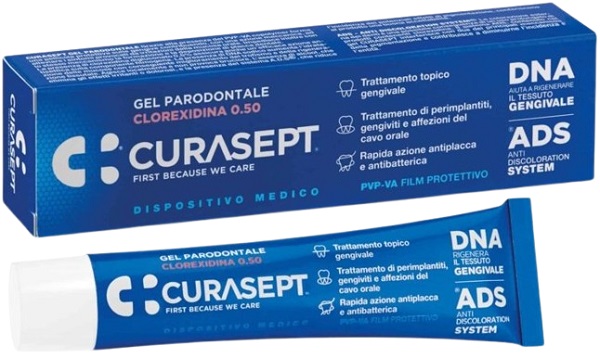 CURASEPT GEL PARODONTALE 0,5% 30 ML ADS + DNA - Farmacia di Regoledo Srl