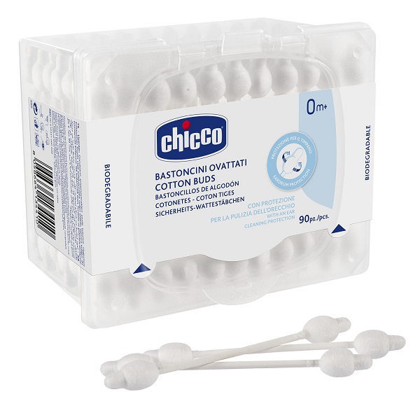 CHICCO BASTONCINI COTONATI 90 PEZZI - Farmacia di Regoledo Srl