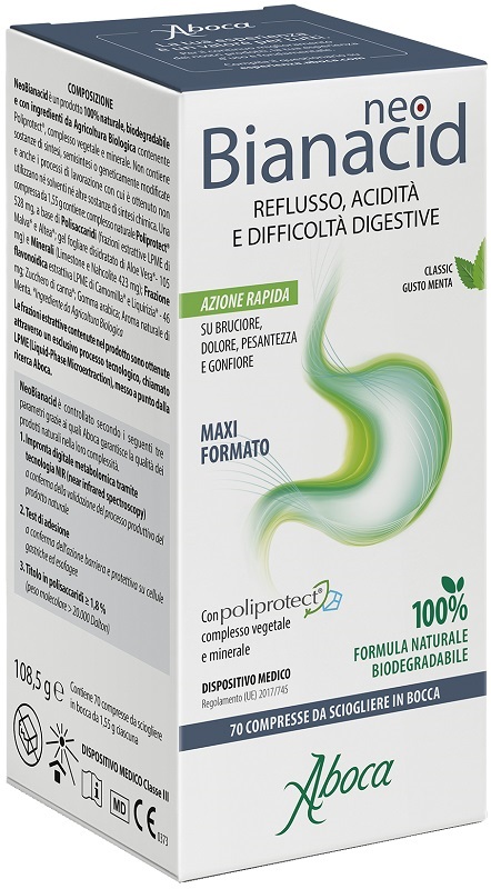 NEOBIANACID 70 COMPRESSE MASTICABILI - Farmacia di Regoledo Srl