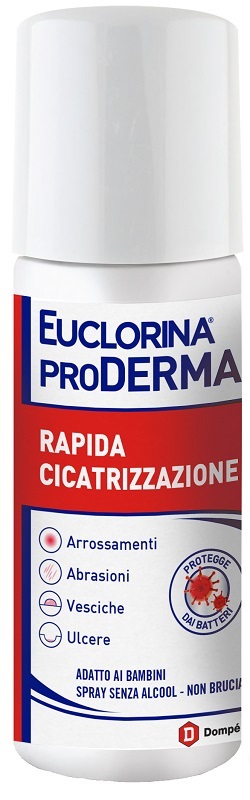 EUCLORINA PRODERMA RAPIDA CICATRIZZAZIONE SPRAY 125 ML - Farmacia di Regoledo Srl