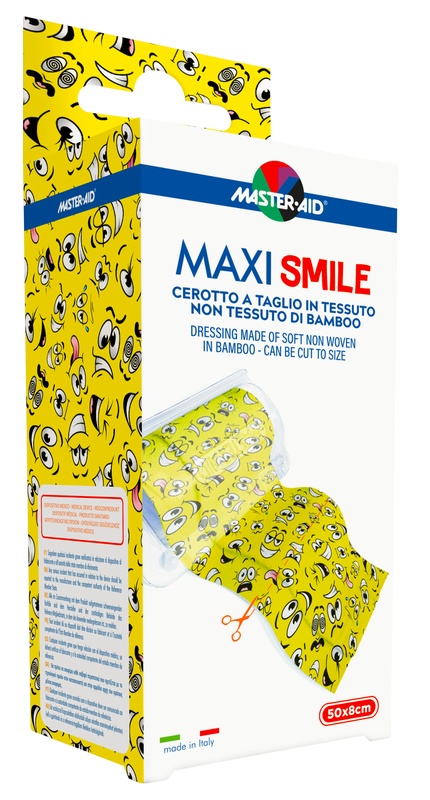 CEROTTO A TAGLIO MASTER-AID MAXI SMILE TNT 50 X 8 CM - Farmacia di Regoledo Srl