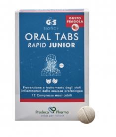 GSE ORAL TABS RAPID JUNIOR FRAGOLA 12 COMPRESSE - Farmacia di Regoledo Srl