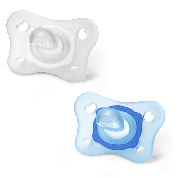 Chicco - Gommottino Physioforma 0-2 mesi in silicone 2 pezzi maschio - Farmacia di Regoledo Srl