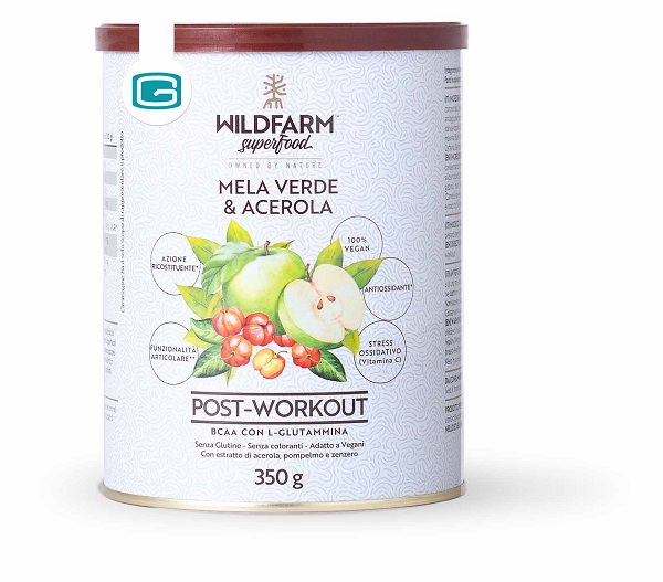 WILDFARM SUPERFOOD POST WORKOUT MELA VERDE & ACEROLA 350 G - Farmacia di Regoledo Srl