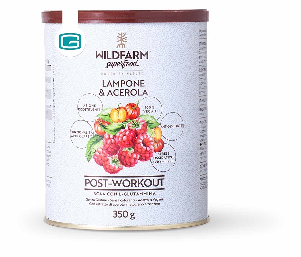 WILDFARM SUPERFOOD POST WORKOUT LAMPONE & ACEROLA 350 G - Farmacia di Regoledo Srl