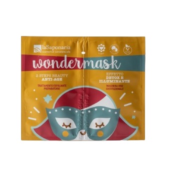 WONDERMASK 2 STEPS BEAUTY ANTI AGE EMULSIONE 8 ML + GEL ESFOLIANTE 5 ML - Farmacia di Regoledo Srl