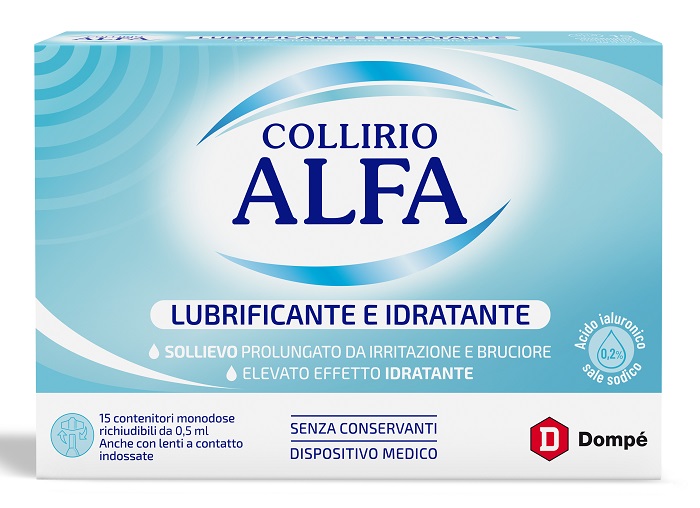 Alfa Collirio - Lubrificante e Idratante - 15 flaconcini monodose - Farmacia di Regoledo Srl