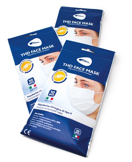 MASCHERINA CHIRURGICA THD MASK F3 WHITEBARRIER 10 PEZZI - Farmacia di Regoledo Srl