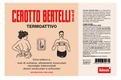 BERTELLI CEROTTO MED GRANDE 24 X 16 CM - Farmacia di Regoledo Srl