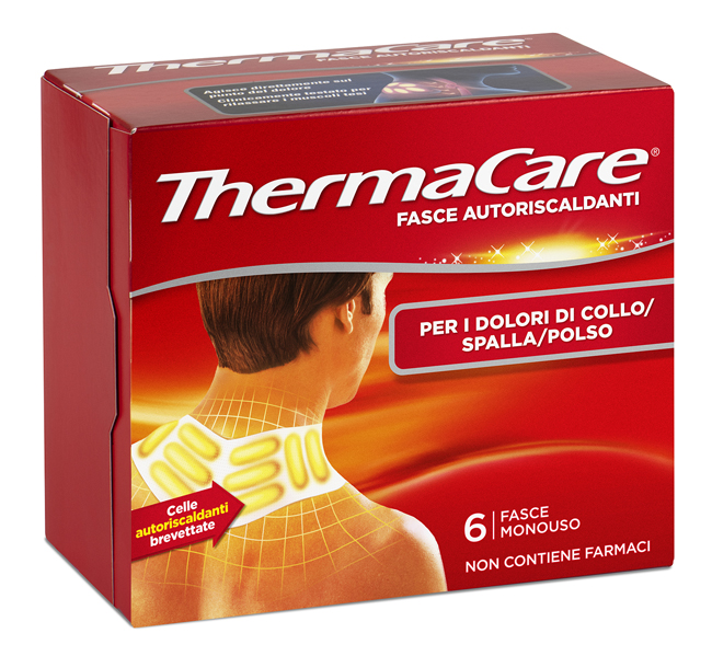 FASCE AUTORISCALDANTI A CALORE TERAPEUTICO THERMACARE COLLO/SPALLA/POLSO 6 PEZZI - Farmacia di Regoledo Srl