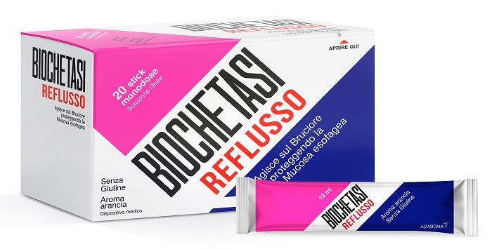 BIOCHETASI REFLUSSO 20 STICK AROMA ARANCIA - Farmacia di Regoledo Srl