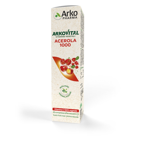 ARKOVITAL ACEROLA 1000 EFFERVESCENTE 20 COMPRESSE - Farmacia di Regoledo Srl