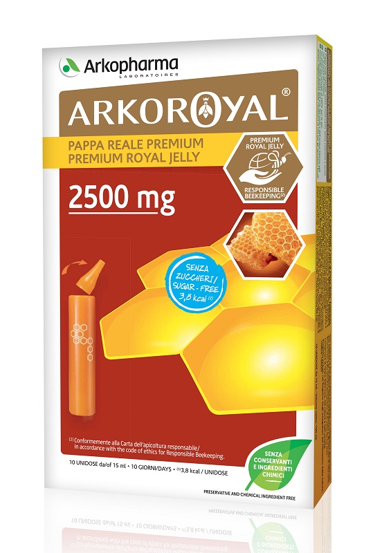 ARKOROYAL PAPPA REALE 2500 MG SENZA ZUCCHERO 10 FIALE - Farmacia di Regoledo Srl