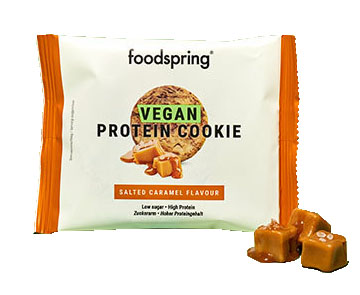 Foodspring - Vegan Protein Cookie - Caramello Salato 50 grammi - Farmacia di Regoledo Srl