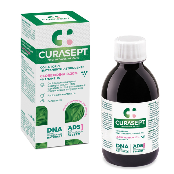 Curasept - Collutorio 0,20 Clorexidina - Trattamento astringente - 200 ml - Farmacia di Regoledo Srl