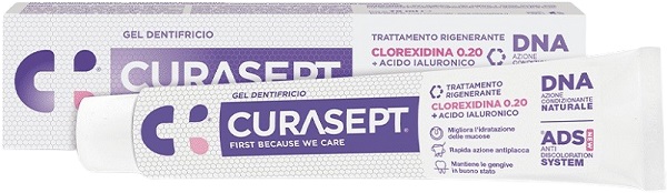 Curasept - Dentifricio Gel ADS DNA Trattamento Rigenerante - 75ml - Farmacia di Regoledo Srl