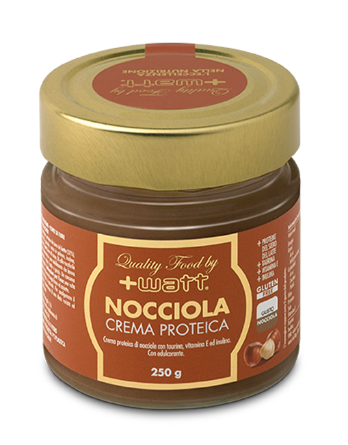 +Watt - Crema proteica alla Nocciola 250 grammi - Farmacia di Regoledo Srl