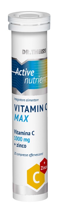 THEISS ACTIVE NUTRIENT VIT C MAX 20 COMPRESSE EFFERVESCENTI LIMONE 80 G - Farmacia di Regoledo Srl