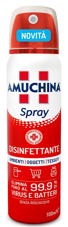 Amuchina - Spray Ambiente/Oggetti/Tessuti 100ml - Farmacia di Regoledo Srl