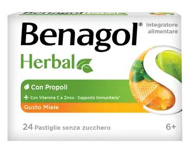 BENAGOL HERBAL MIELE 24 PASTIGLIE - Farmacia di Regoledo Srl