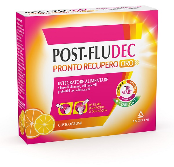 POSTFLUDEC AGRUMI PRONTO RECUPERO ORO 12 BUSTINE - Farmacia di Regoledo Srl