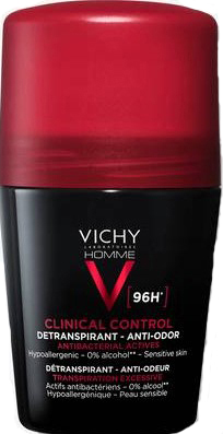 VICHY HOMME DEODORANTE CLINICAL CONTROL 96H ROLL 50 ML - Farmacia di Regoledo Srl