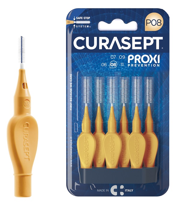 CURASEPT PROXI P08 ARANCIO CHIARO 6 PEZZI - Farmacia di Regoledo Srl