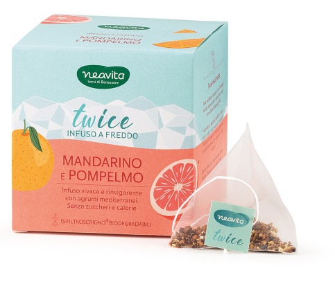 NEAVITA FILTROSCRIGNO INFUSO TWICE MANDARINO E POMPELMO 15 FILTRI - Farmacia di Regoledo Srl