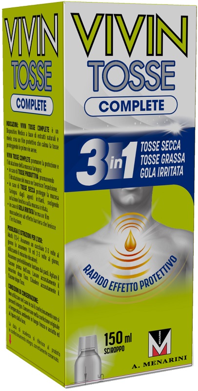 VIVIN TOSSE COMPLETE SCIROPPO PER TOSSE 150 ML - Farmacia di Regoledo Srl