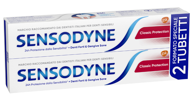 SENSODYNE CLASSICO PROTECTION 2 X 75 ML - Farmacia di Regoledo Srl